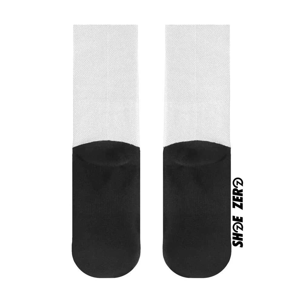 zero custom crew socks back heel pair
