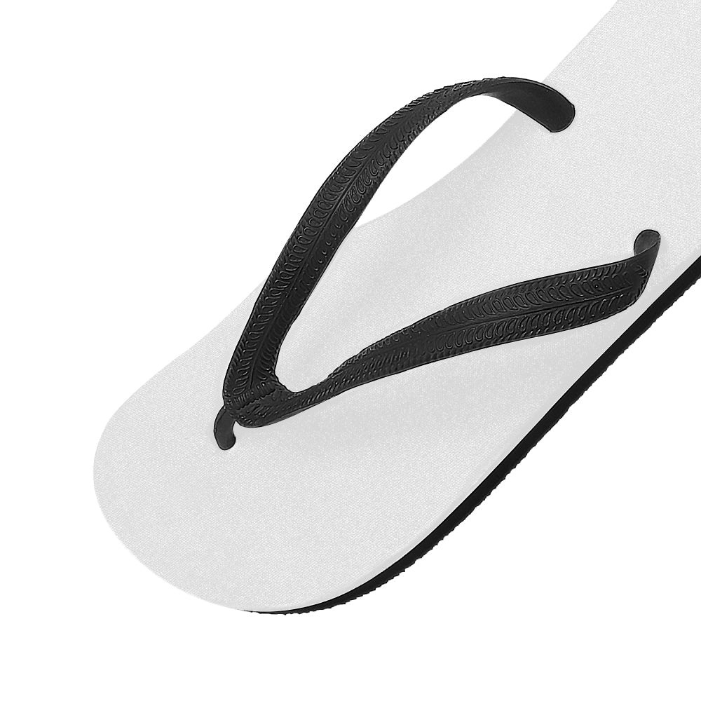zero custom flip flops single flat close-up