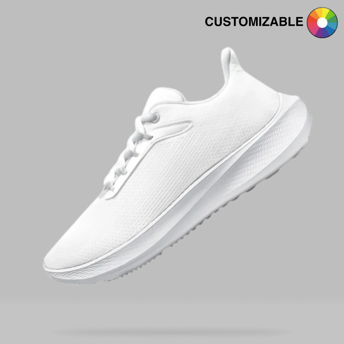 pulse zero floating three-quarter angle white