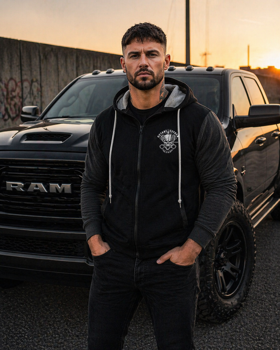 Octane & Oxygen Premium Zip Jacke gefüttert
