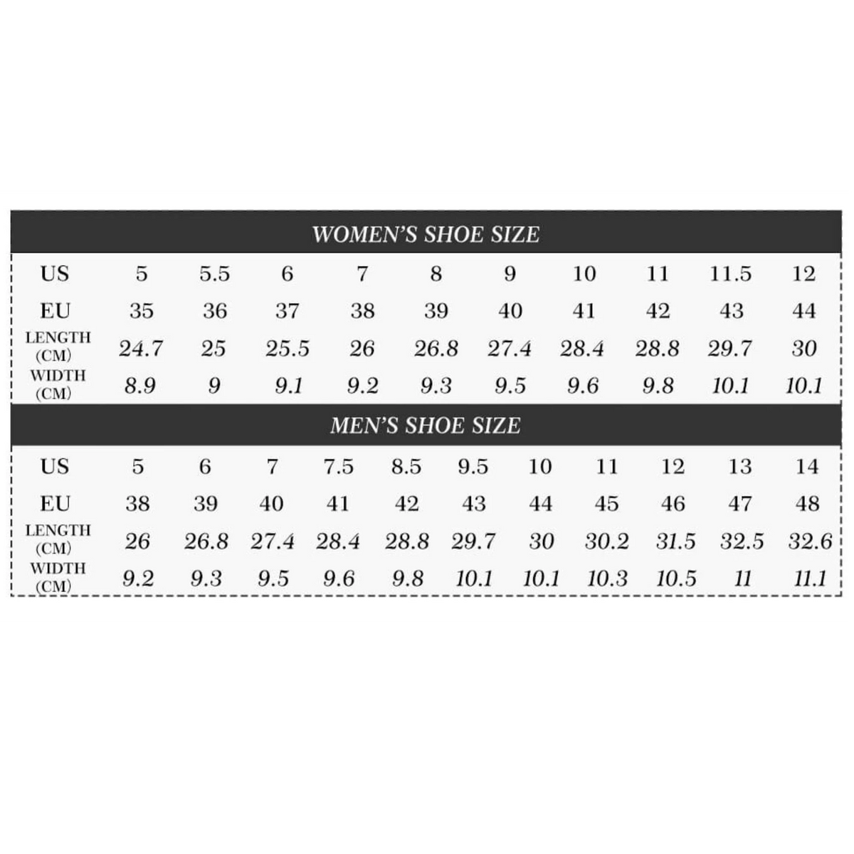 velocity zero junior size chart